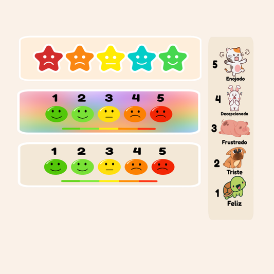 Spanish Sensory Stickers: Breathing Techniques, Stress Relief