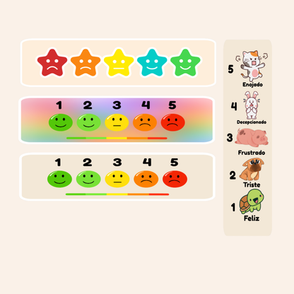 Spanish Sensory Stickers: Breathing Techniques, Stress Relief