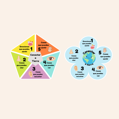 Spanish Sensory Stickers: Breathing Techniques, Stress Relief